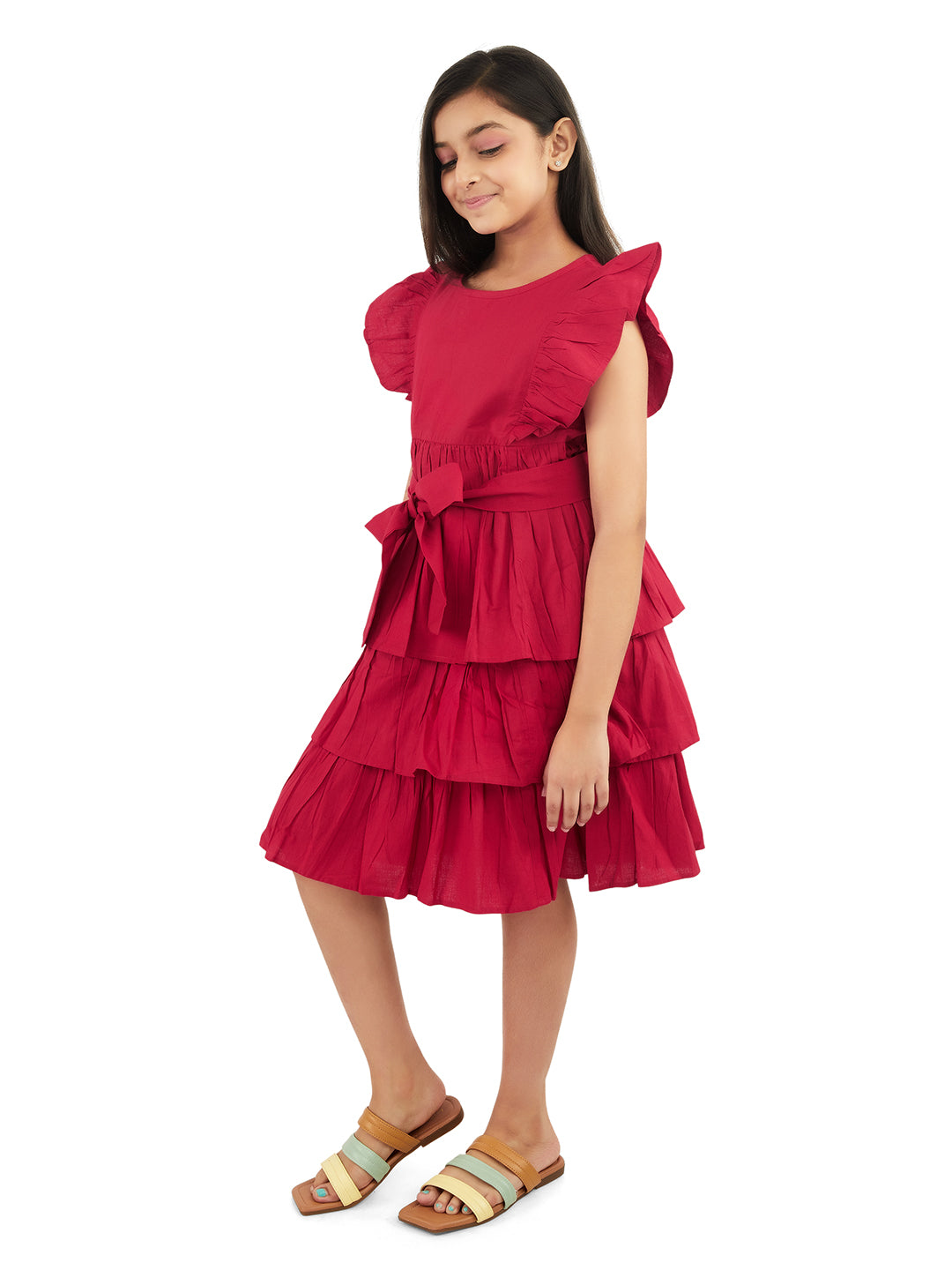 Olele® Ruffle Layer Cotton Dress