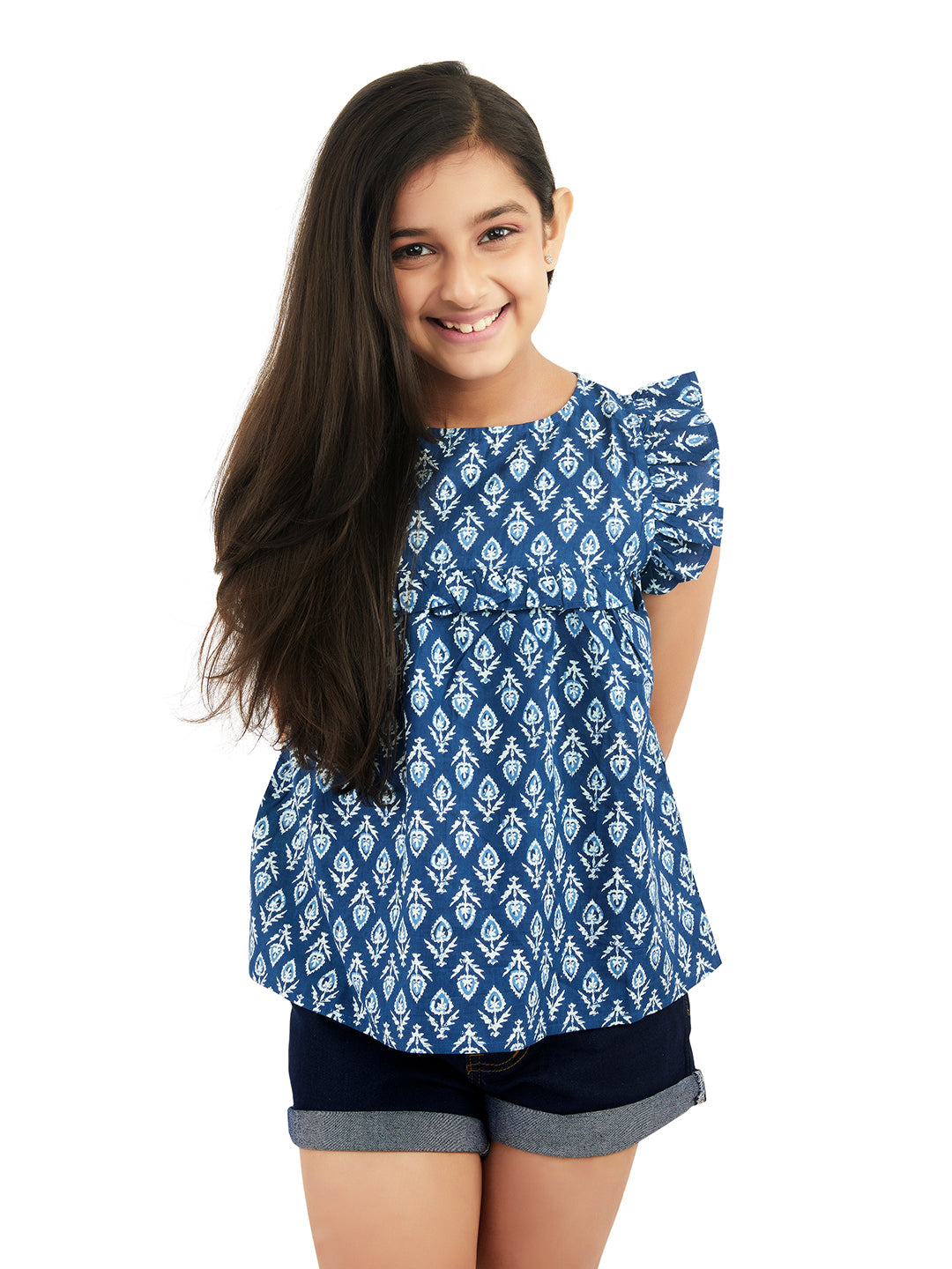 Olele® Indigo Blue Cotton Top