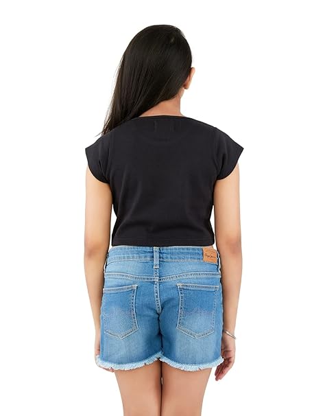 Olele® Cotton Rib Cap Sleeve Crop Top