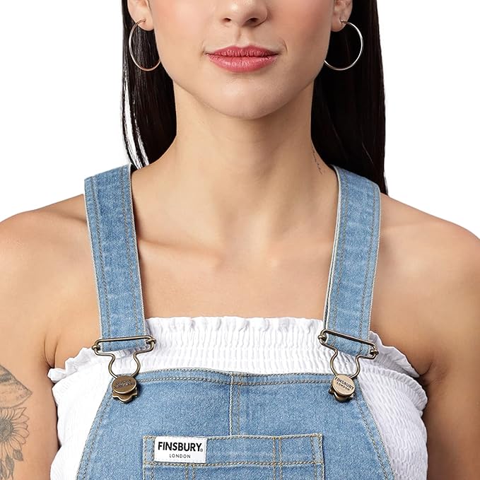 Finsbury London® Women's Denim ROMPERS Playsuit with Thai Over Pockets