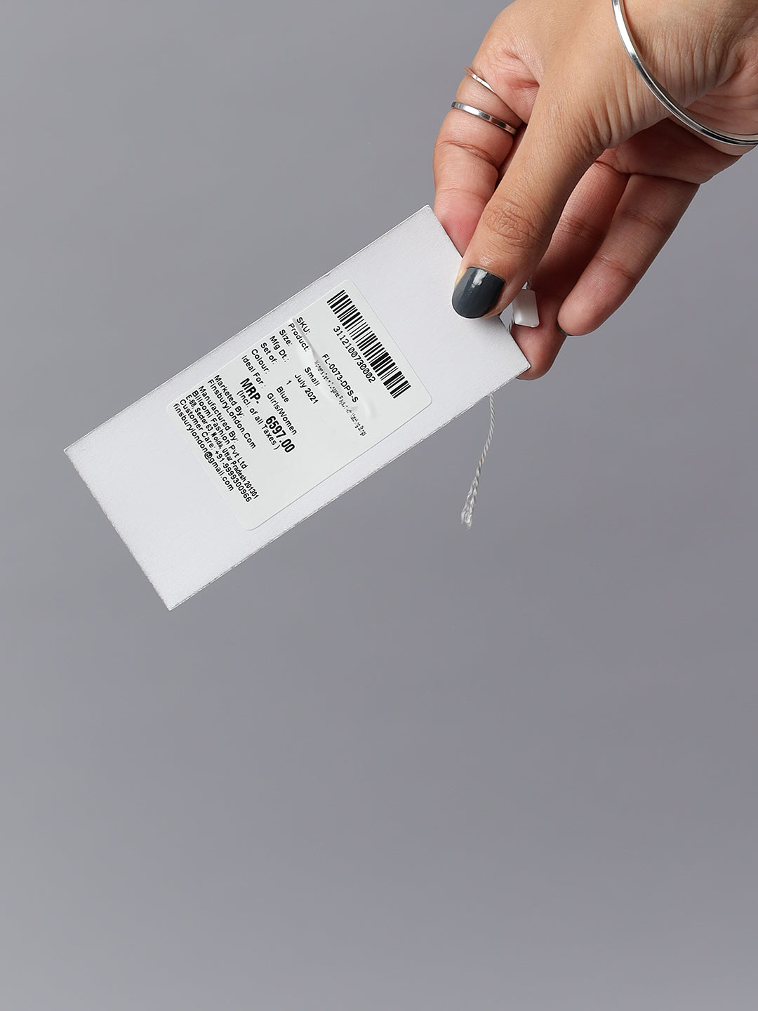 FINSBURY LONDON® Women's Denim Dungaree Playsuit with Matching Stings