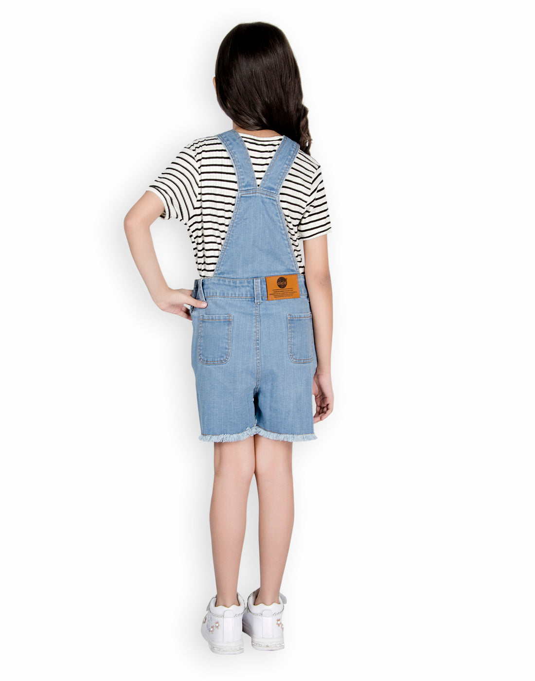 Olele® Girls Summer Blue Denim Playsuit