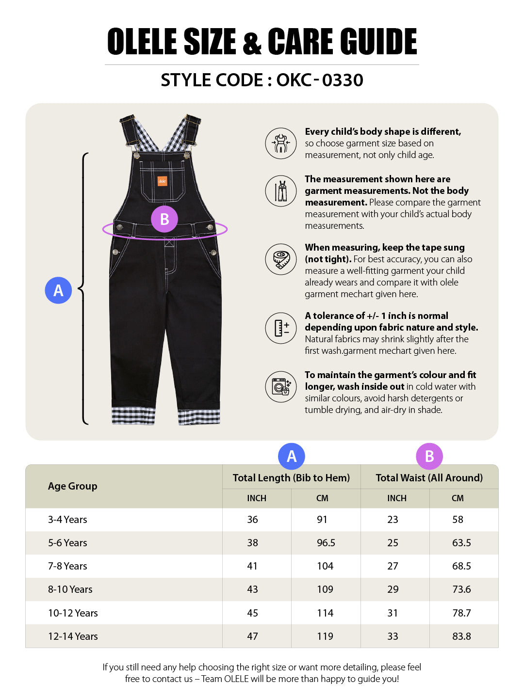 Olele® Boys Dungaree