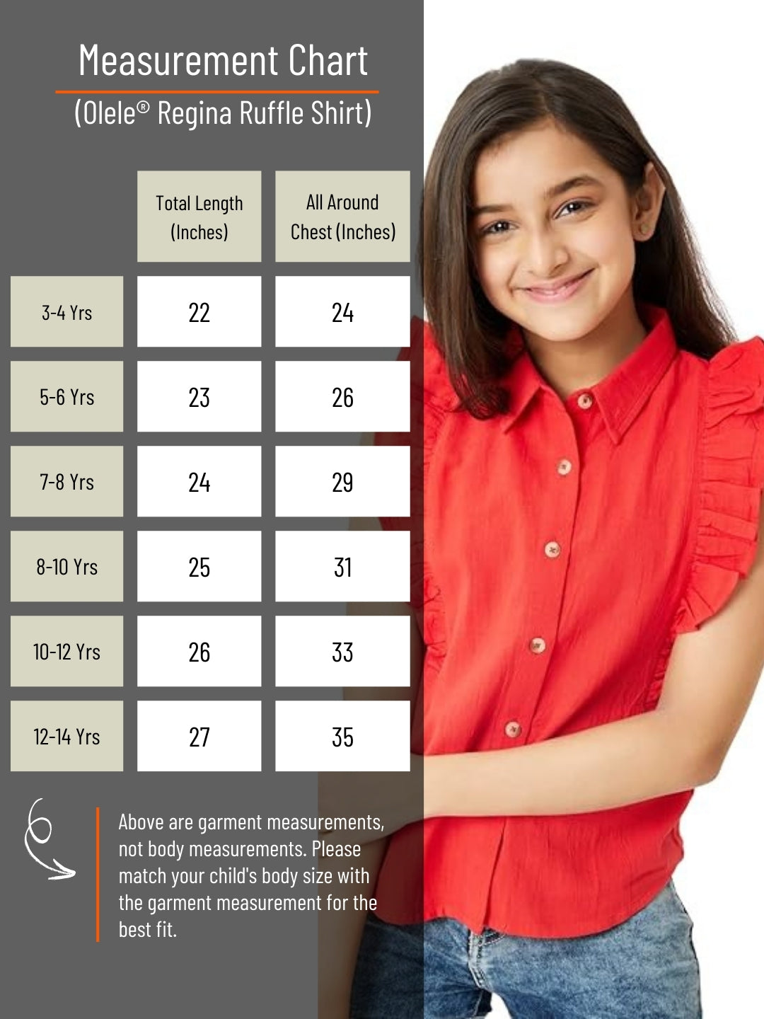 Olele® Regina Ruffle Shirt - Red Cotton Linen