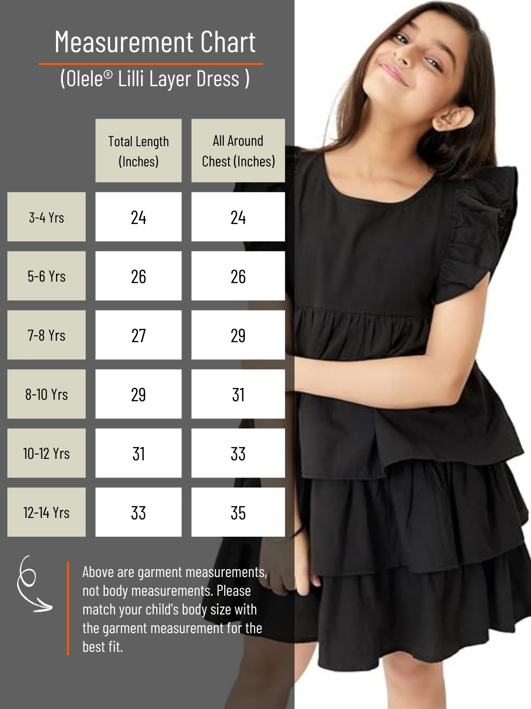 Olele® Lilli Layer Dress - Cotton Linen Black