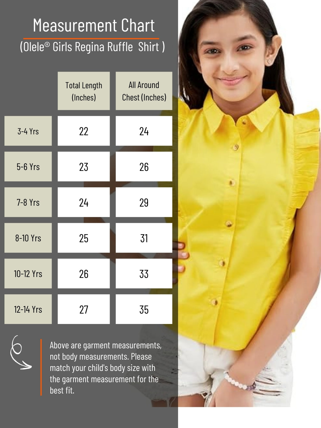 Olele® Regina Ruffle Shirt - Turmeric Yellow