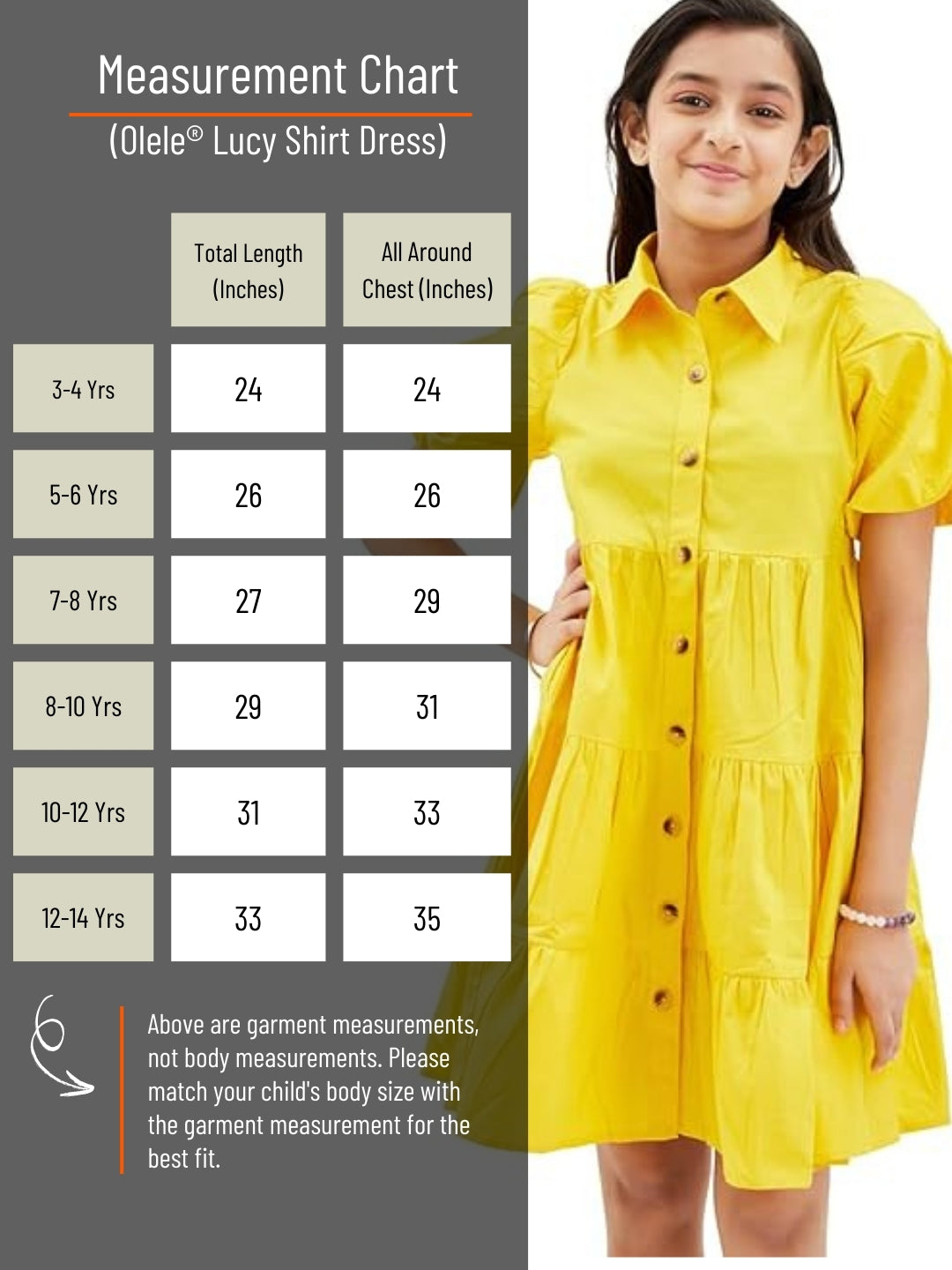 Olele® Lucy Shirt Dress - Turmeric Yellow