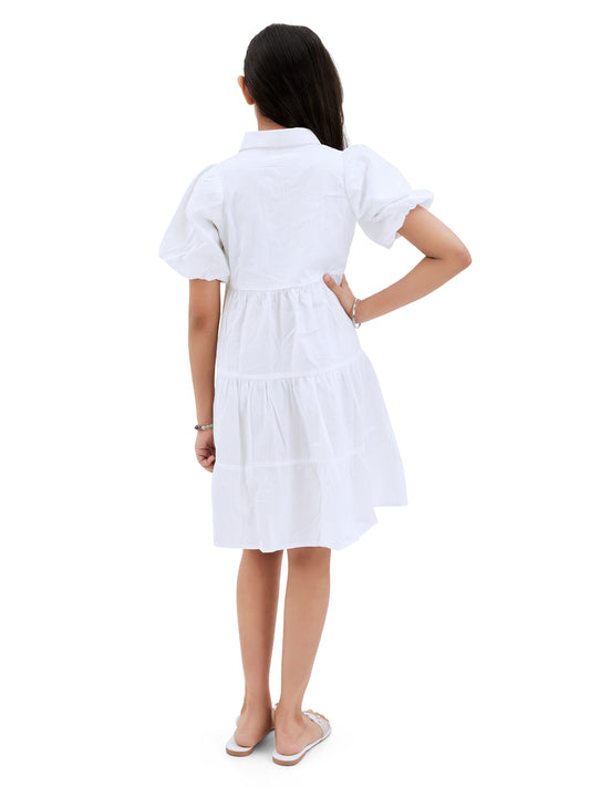 Olele® Lucy Shirt Dress - White