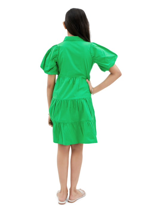 Olele® Lucy Shirt Dress - Forest Green