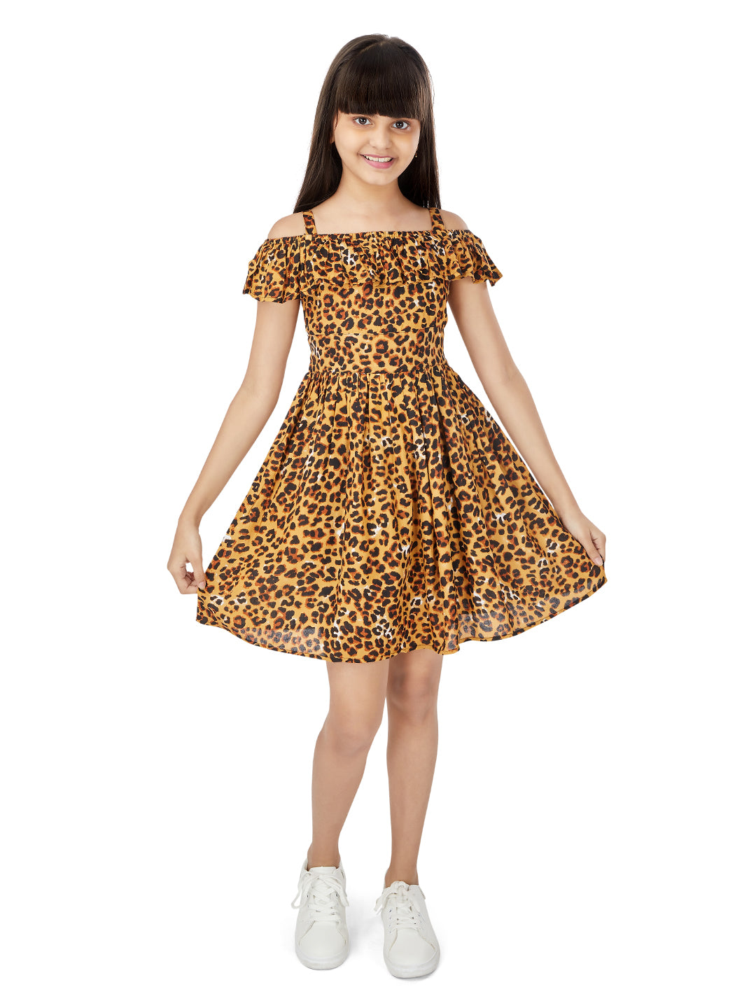 Olele® Girls Leopard Print Dress