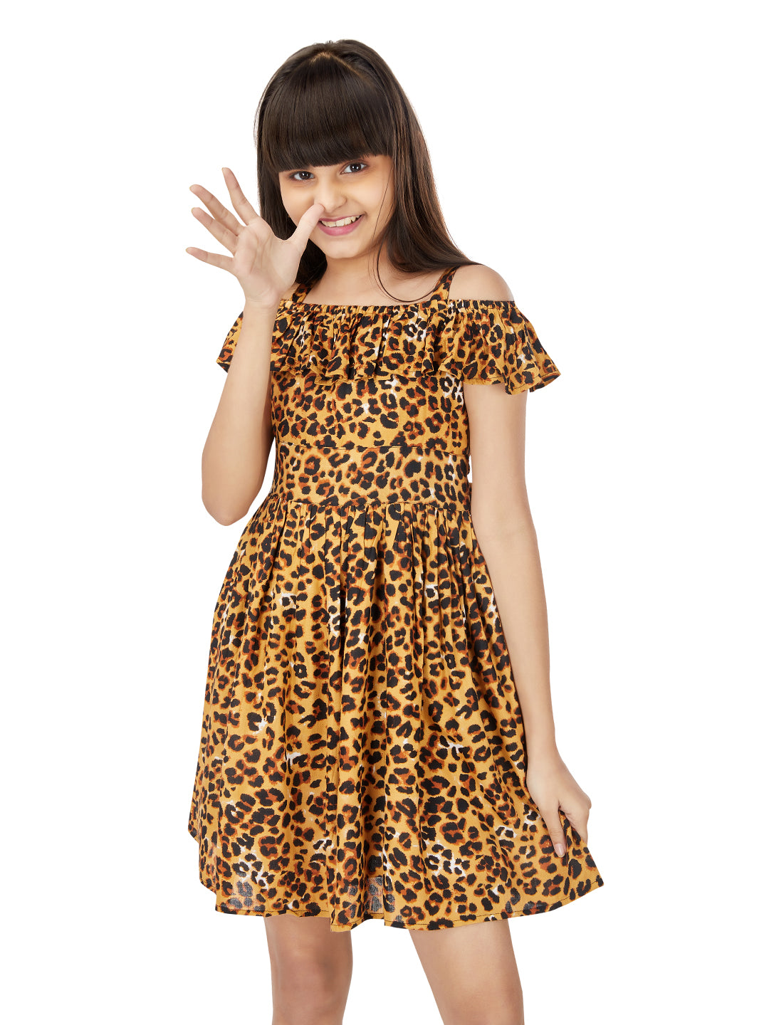 Olele® Girls Leopard Print Dress