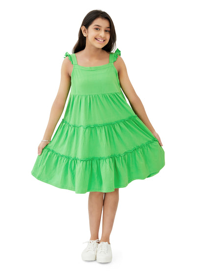 Olele® Ginny Cotton Dress - Green