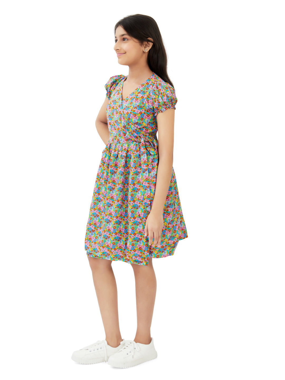 Olele® Wrap Dress - Printed Rayon