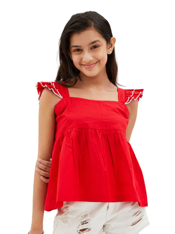 Olele® Takila Top - Red Cotton