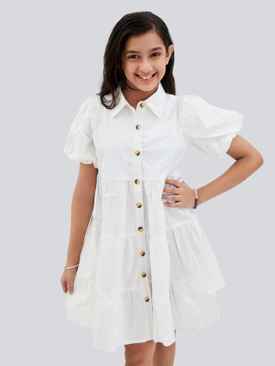 Olele® Lucy Shirt Dress - White