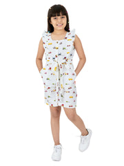 Olele® Girls May Romper - Toys Printed Cotton