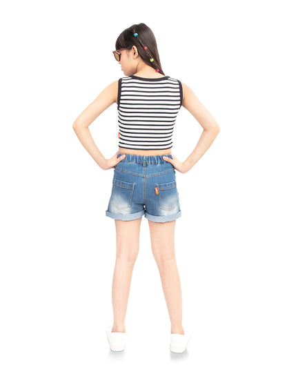 Olele® Girls Cotton Denim Shorts