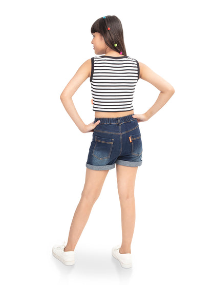 Olele® Girls Cotton Denim Shorts