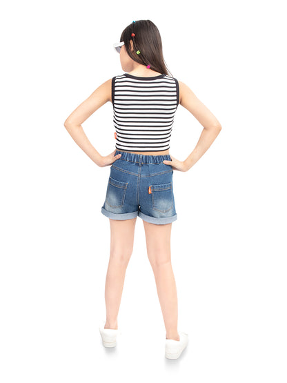 Olele® Girls Cotton Denim Shorts