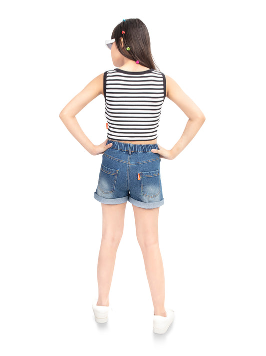 Olele® Girls Cotton Denim Shorts