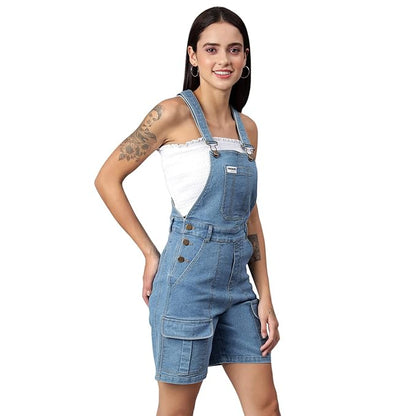 Finsbury London® Women's Denim ROMPERS Playsuit with Thai Over Pockets