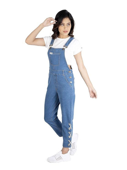 Finsbury London Eyelet Denim Women Dungaree
