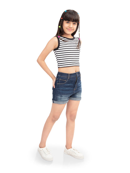 Olele® Girls Cotton Denim Shorts
