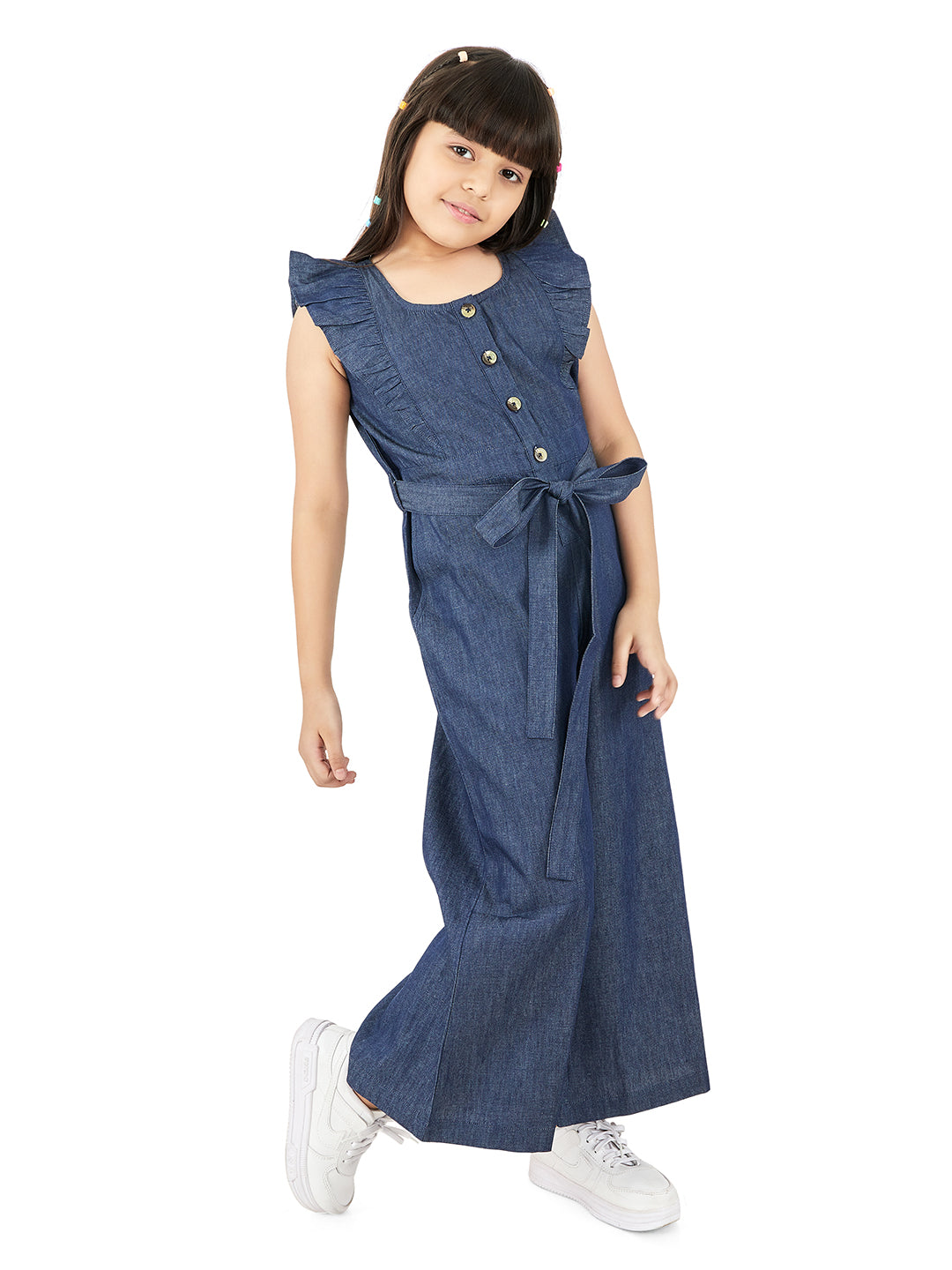 Jumpsuit Jeans Dress For Girls Jeans Romper For Girl Denim Peplum