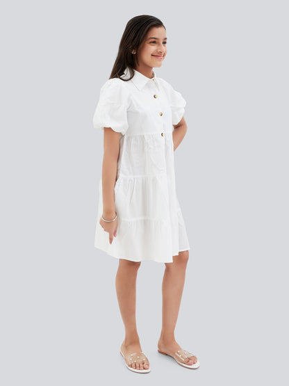 Olele® Lucy Shirt Dress - White