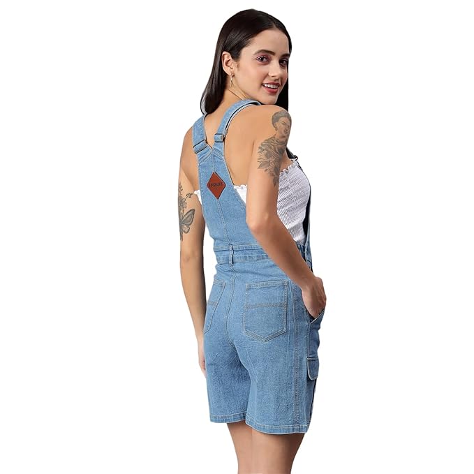 Finsbury London® Women's Denim ROMPERS Playsuit with Thai Over Pockets