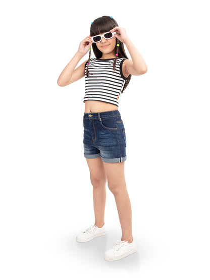 Olele® Girls Cotton Denim Shorts