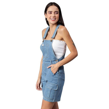 Finsbury London® Women's Denim ROMPERS Playsuit with Thai Over Pockets