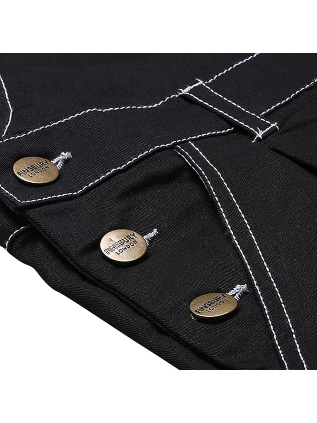 Finsbury London Black Twill Women Dungaree