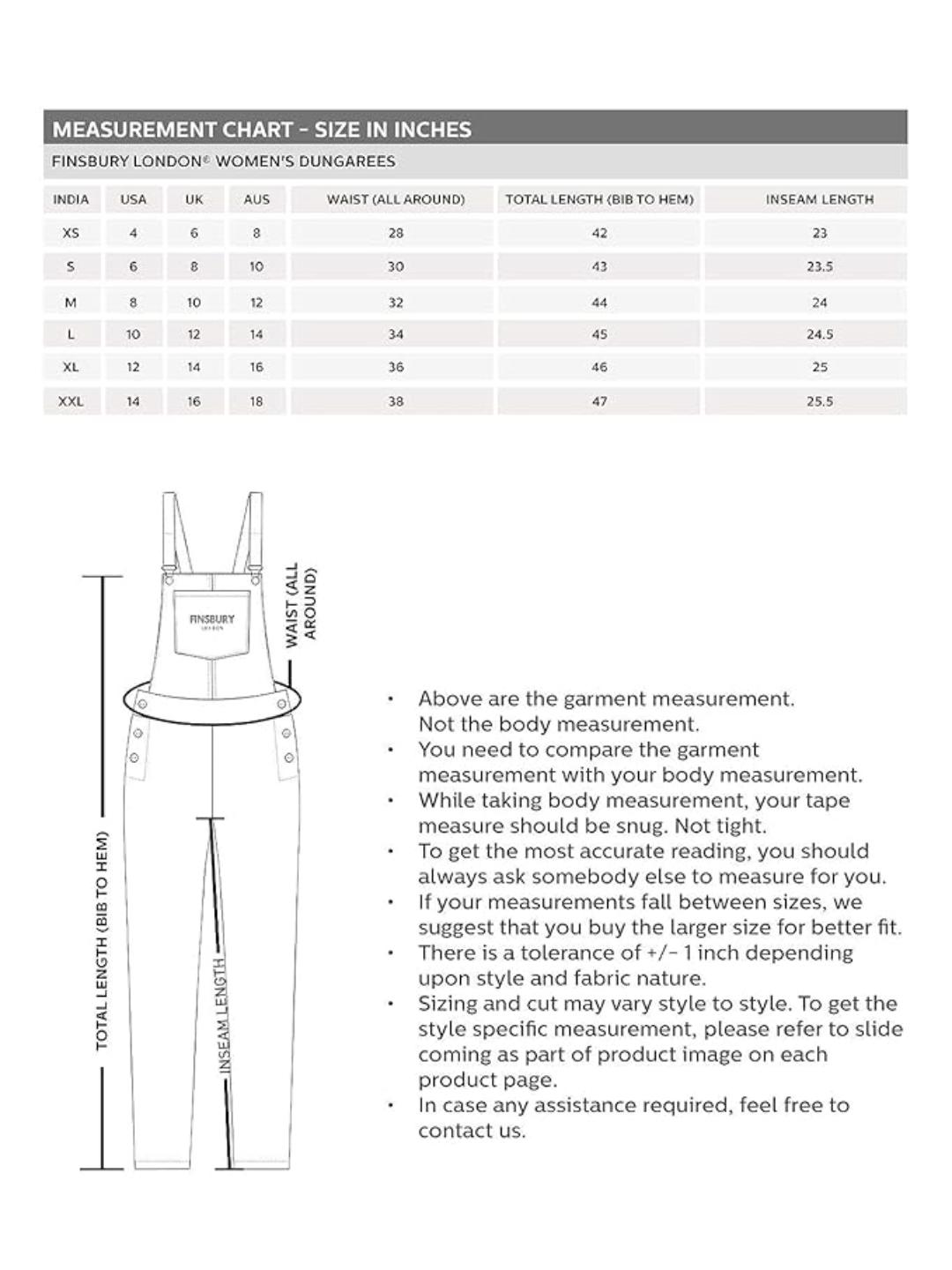 FINSBURY LONDON® Women's Black Denim Dungaree Essential