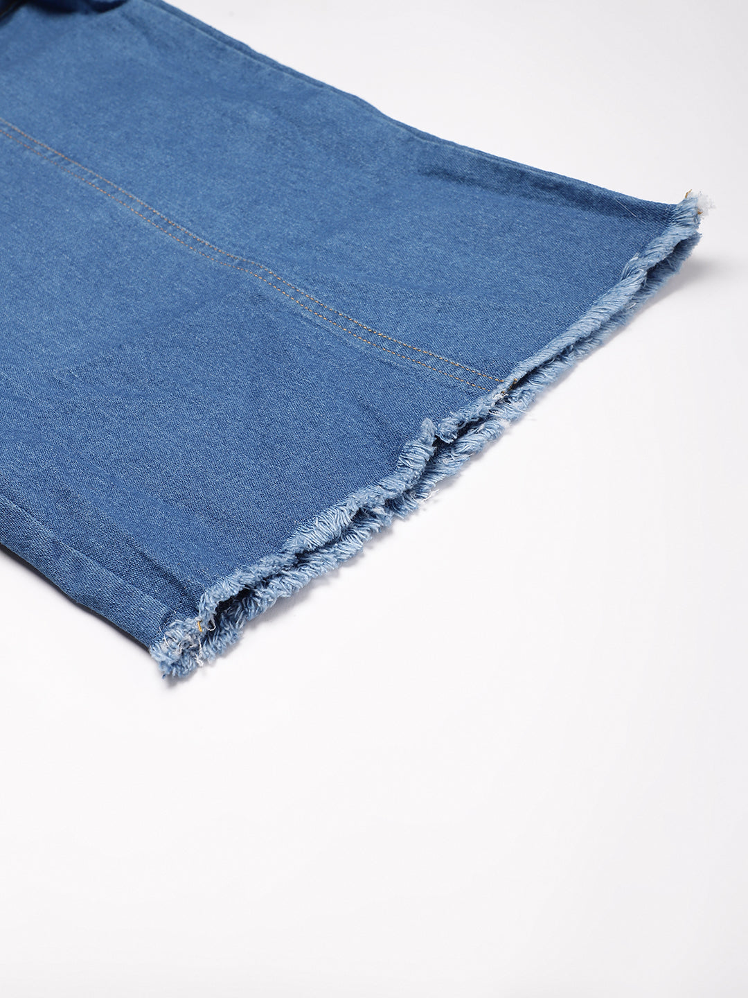 FINSBURY LONDON® Women's Denim Dungaree Playsuit with Matching Stings