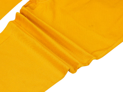 Naughty Dungaree® Full Length Signature Hemfold Yellow Cotton Dungaree - Girls
