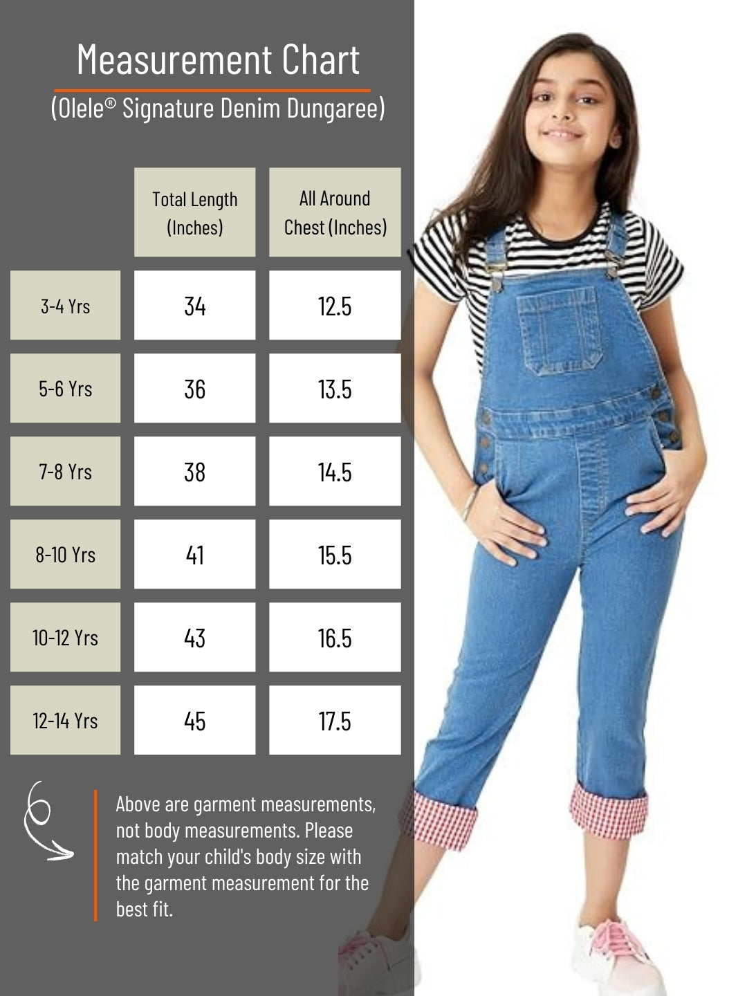 Olele® Signature Denim Dungaree