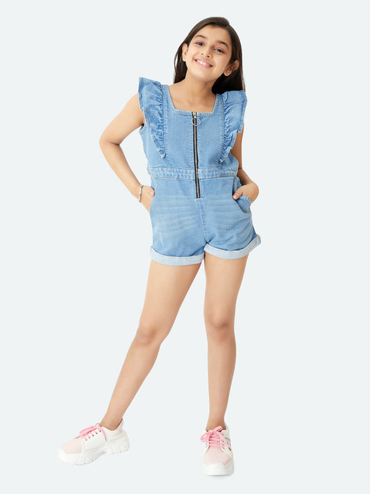 Olele® Girls Rocket Romper - Denim