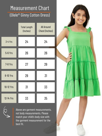 Olele® Ginny Cotton Dress - Green