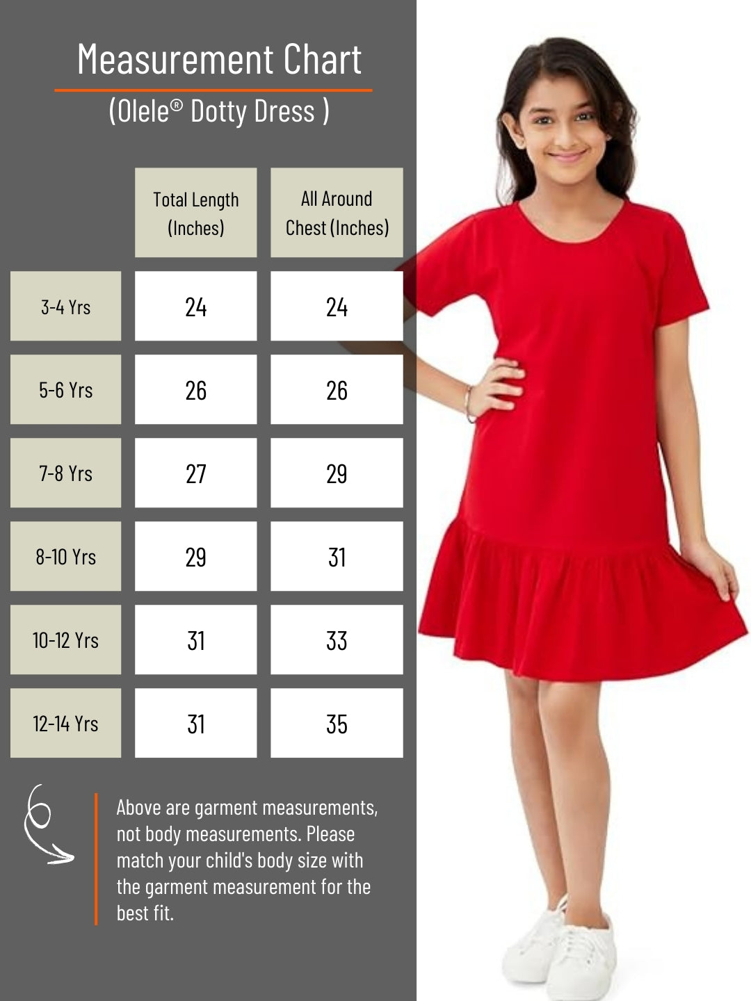 Olele® Dotty Dress - Red