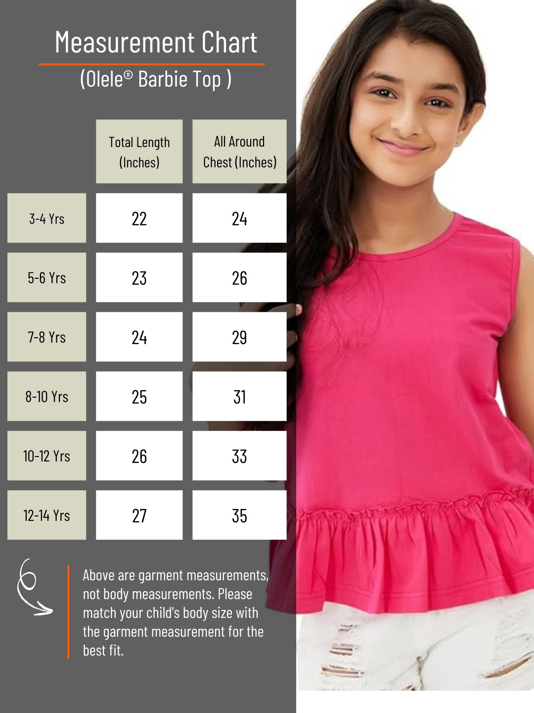 Olele® Barbie Cotton Top - Pink