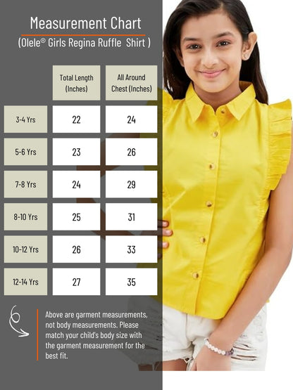 Olele® Regina Ruffle Shirt - Turmeric Yellow