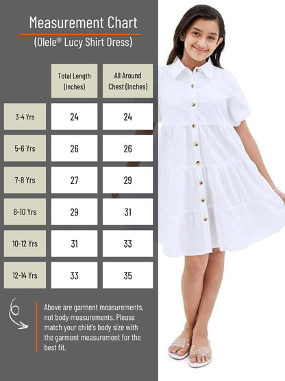 Olele® Lucy Shirt Dress - White