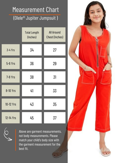 Olele® Jupiter Jumpsuit - Red Cotton Twill