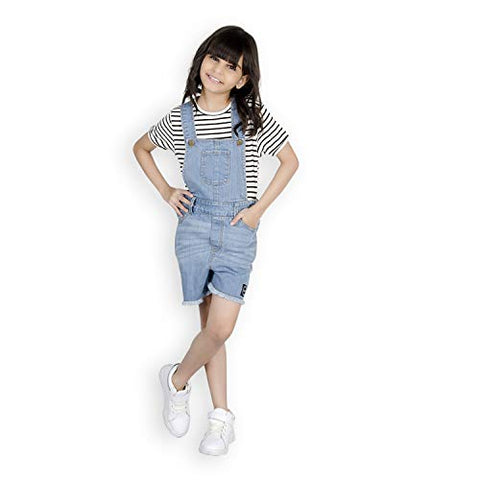 Olele® Girls Summer Blue Denim Playsuit