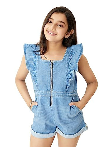 Olele® Girls Rocket Romper - Denim